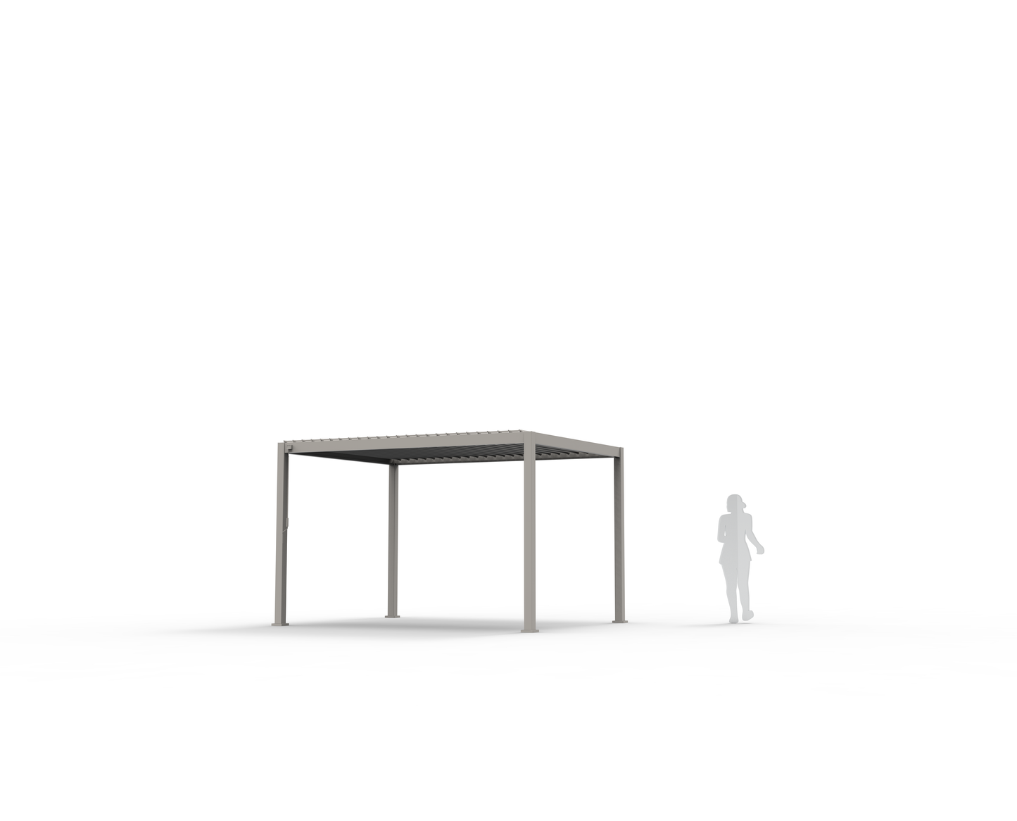 INFINITE Bioklimatische pergola - crème - 3x4 m