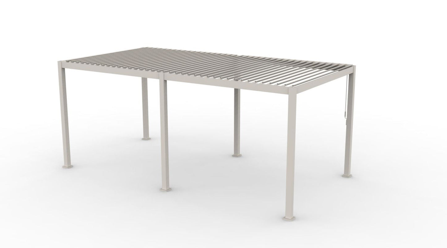 INFINITE Bioklimatische pergola - crème - 3x6 m