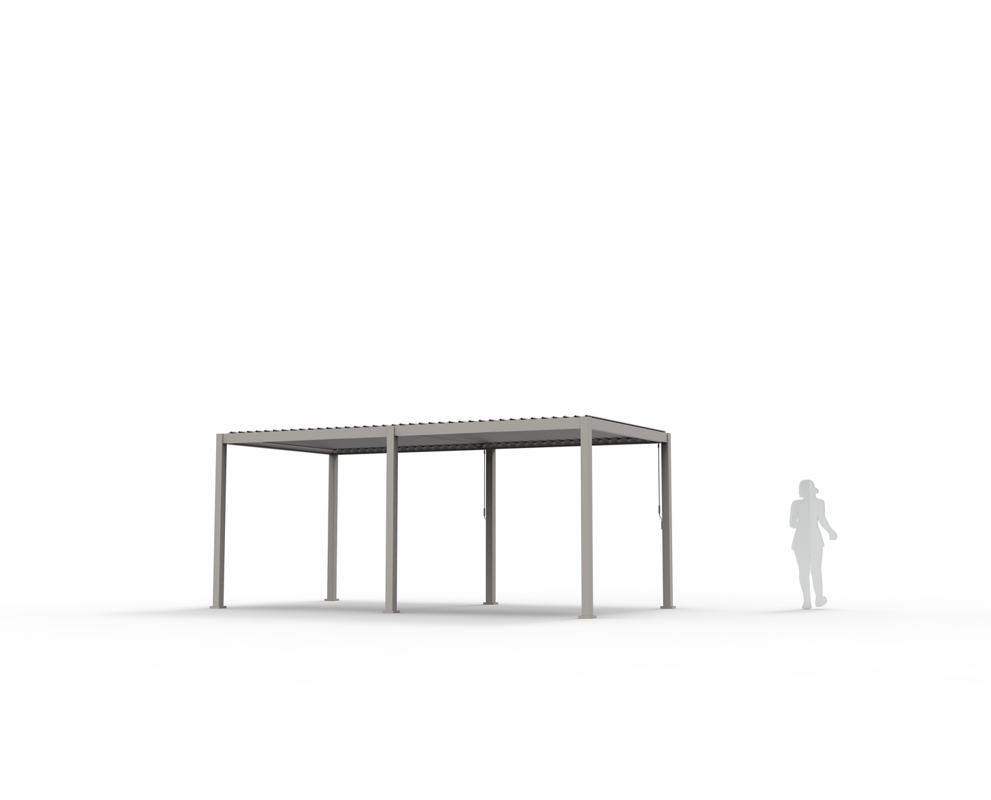 INFINITE Bioklimatische pergola - crème - 3x6 m