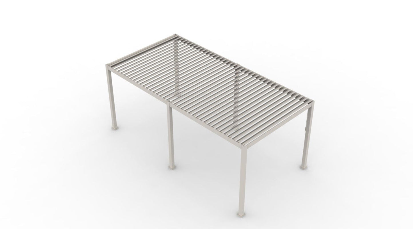 INFINITE Bioklimatische pergola - crème - 3x6 m