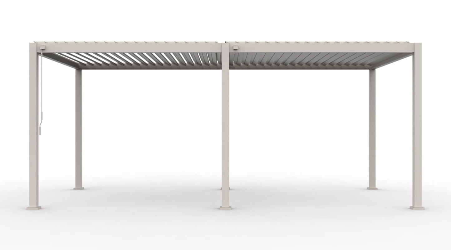 INFINITE Bioklimatische pergola - crème - 3x6 m