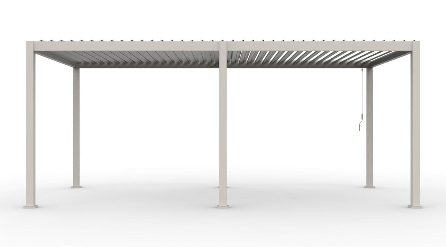 INFINITE Bioklimatische pergola - crème - 3x6 m