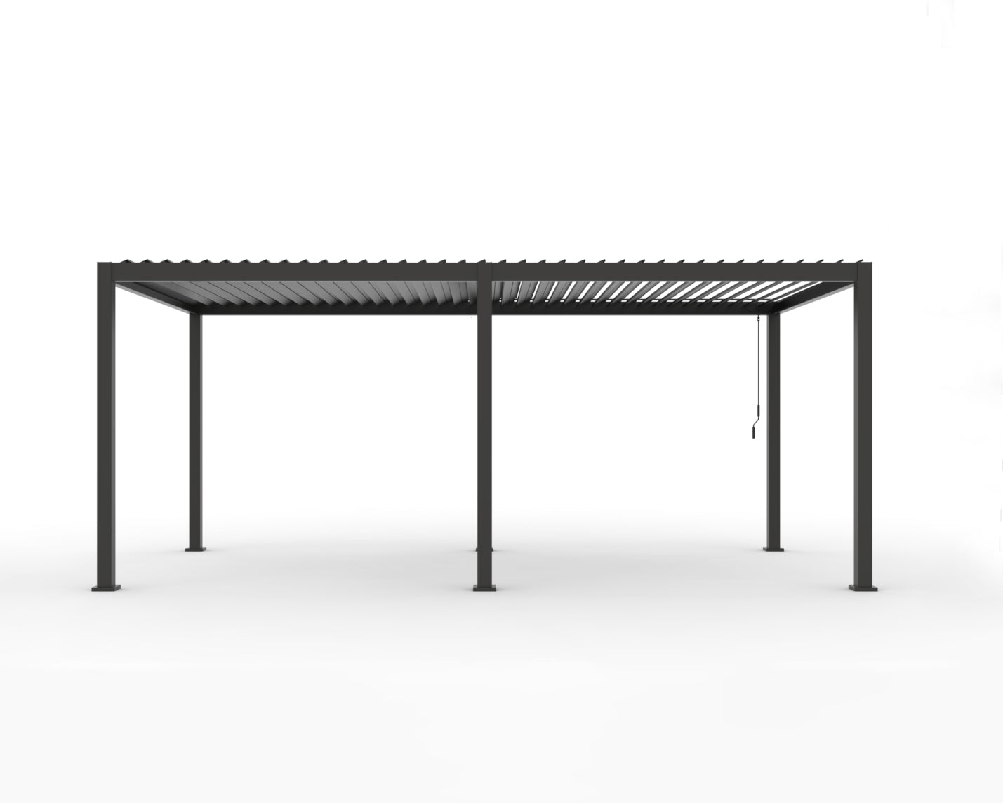 INFINITE Bioklimatische pergola - donkergrijs - 3x6 m