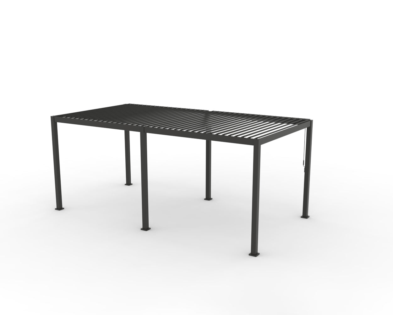 INFINITE Bioklimatische pergola - donkergrijs - 3x6 m