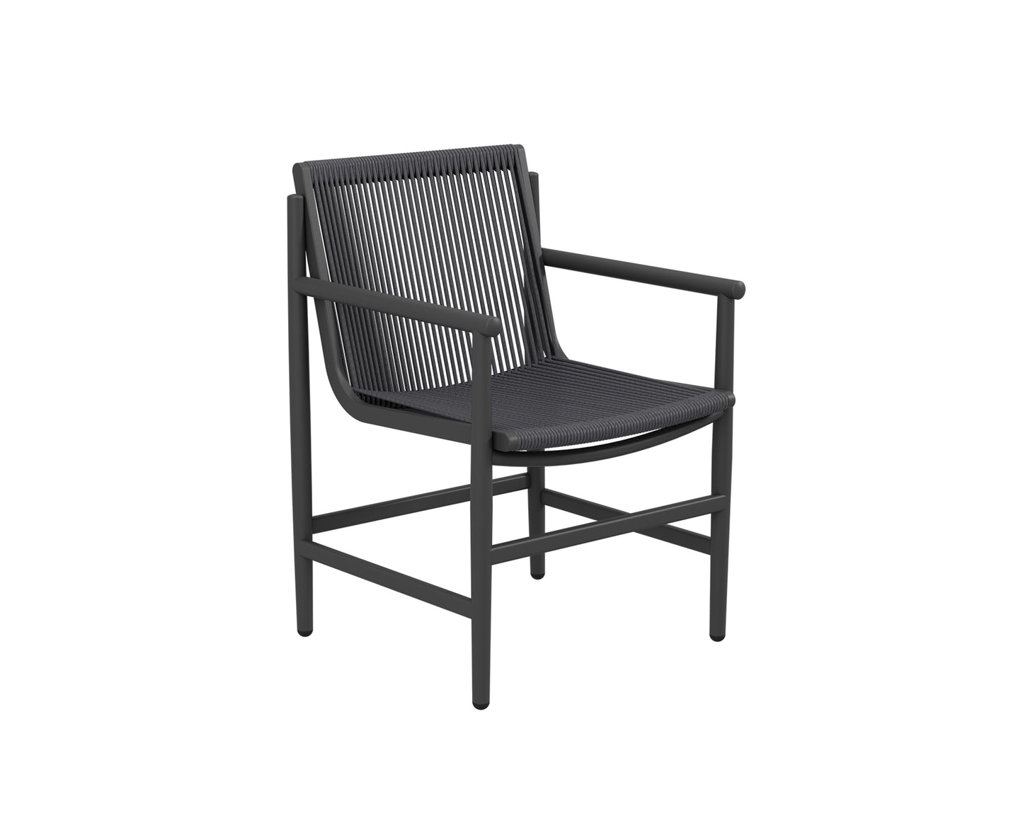 Fauteuil de salle à manger STRING - gris foncé