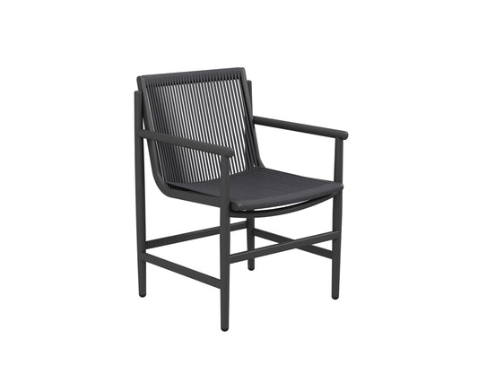 STRING Dining armchair - dark grey