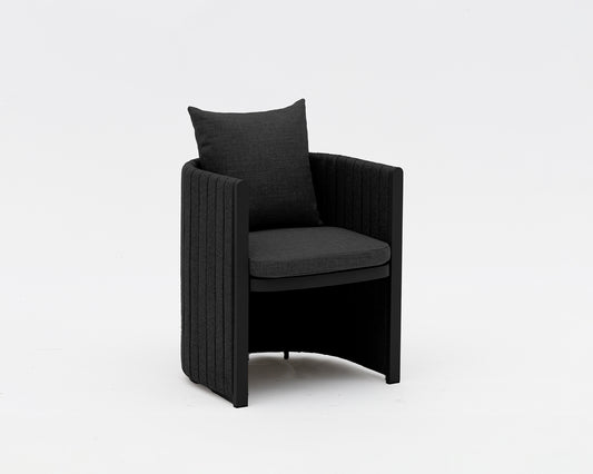 VENICE Dining armchair - black