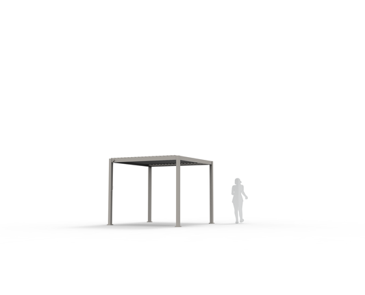 INFINITE Bioclimatic pergola - cream - 3x3 m