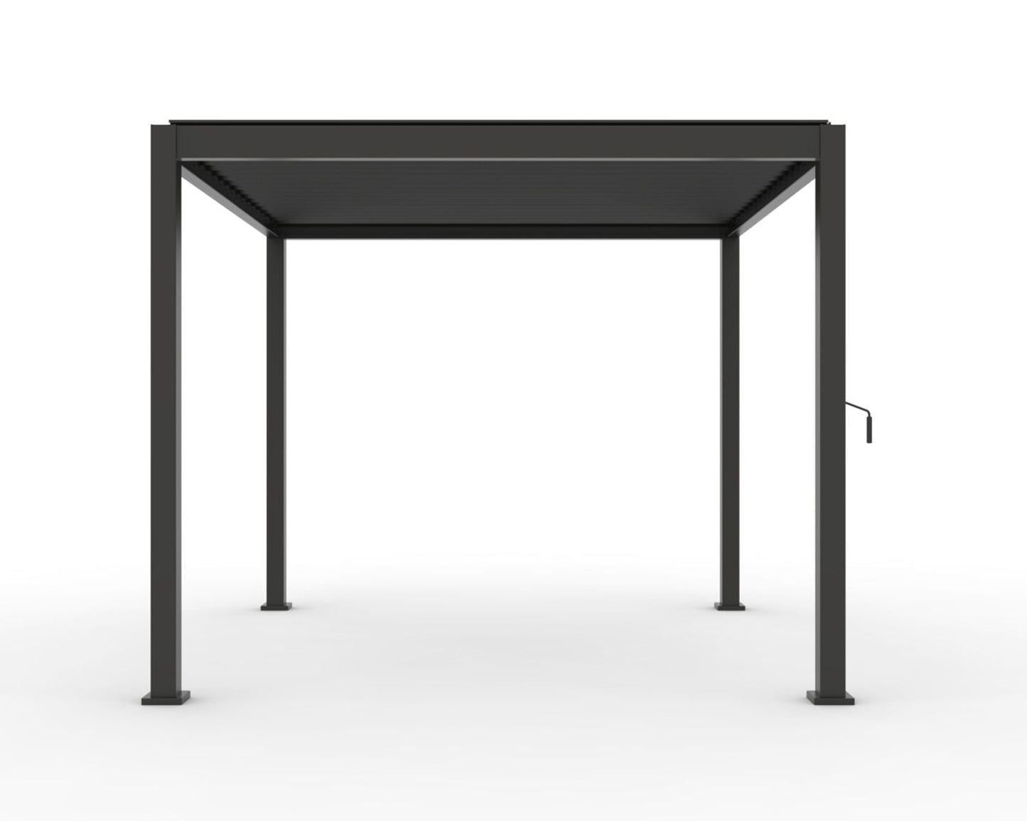 Pergola bioclimatique INFINITE - gris foncé - 3x3 m