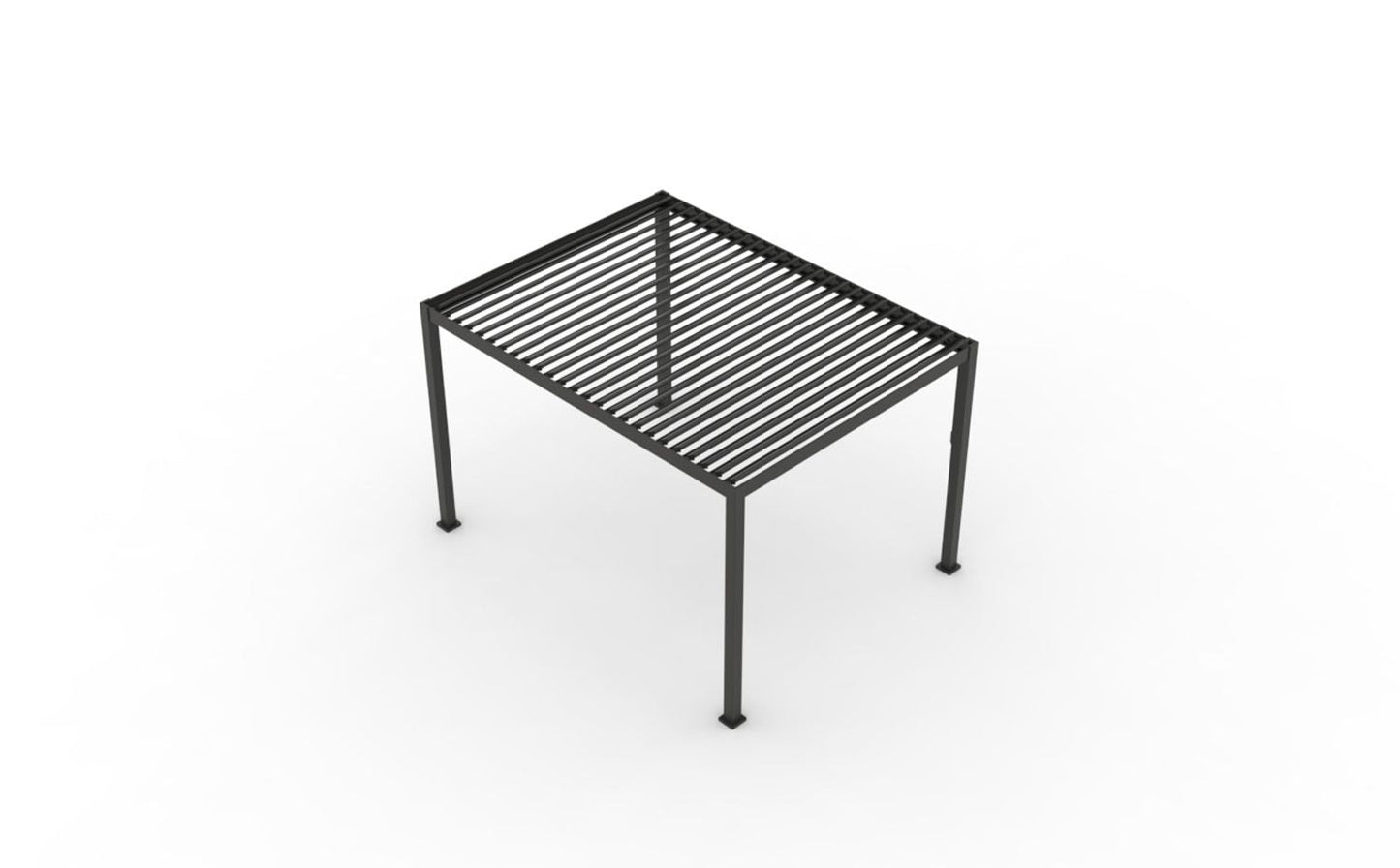 INFINITE Bioklimatische pergola - donkergrijs - 3x4 m
