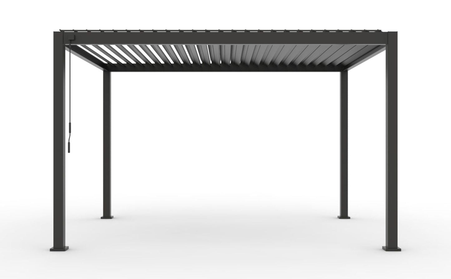 INFINITE Bioklimatische pergola - donkergrijs - 3x4 m