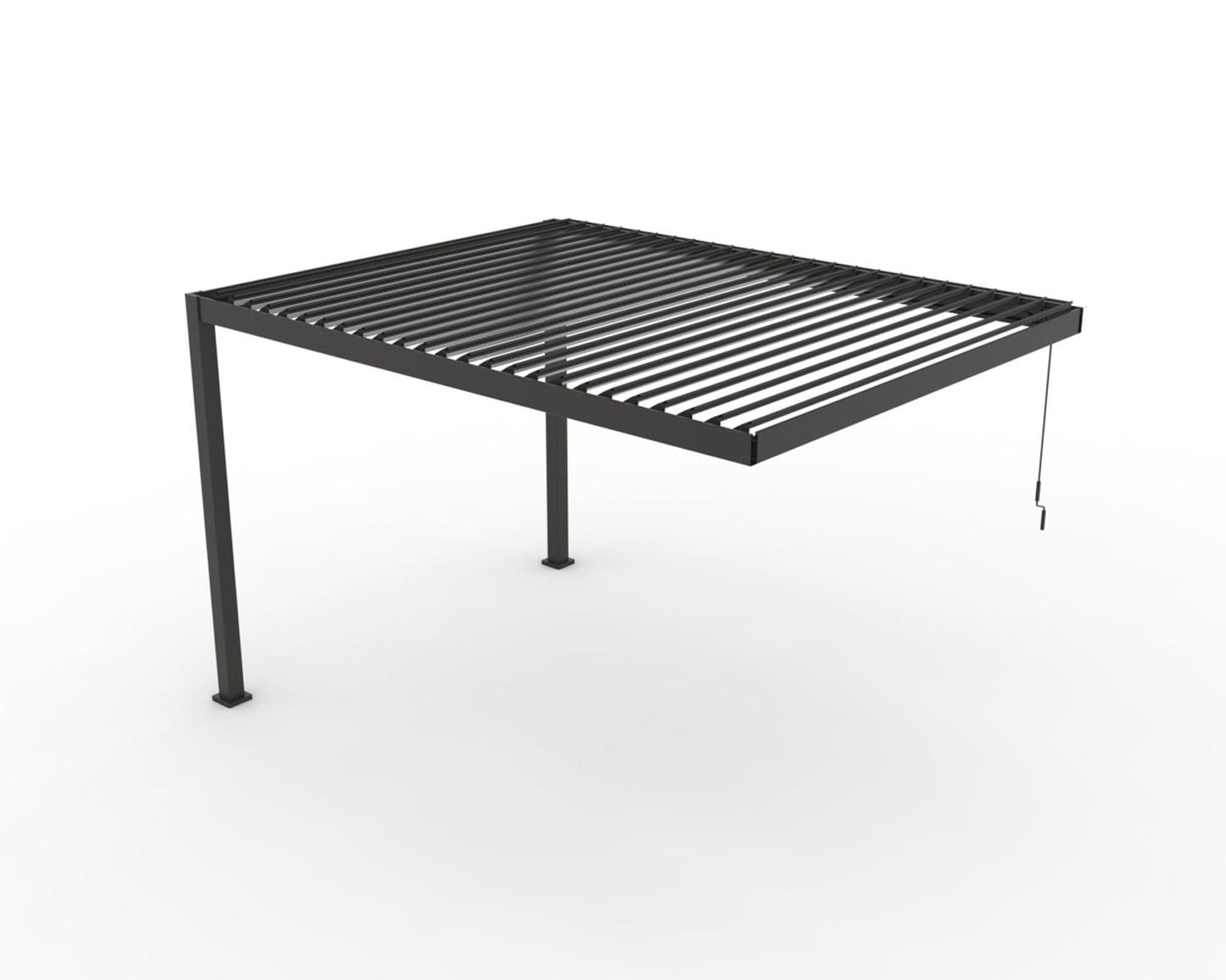 INFINITE Bioklimatische extensie 3x4 m voor pergola - donkergrijs