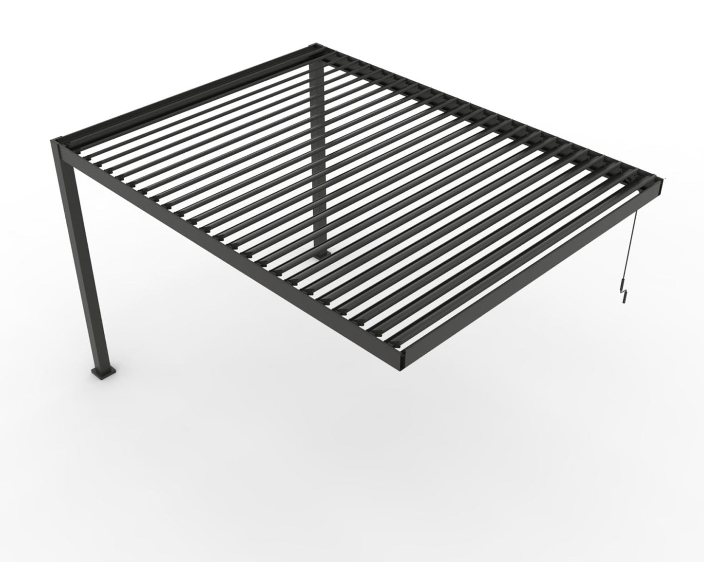 INFINITE Bioklimatische extensie 3x4 m voor pergola - donkergrijs