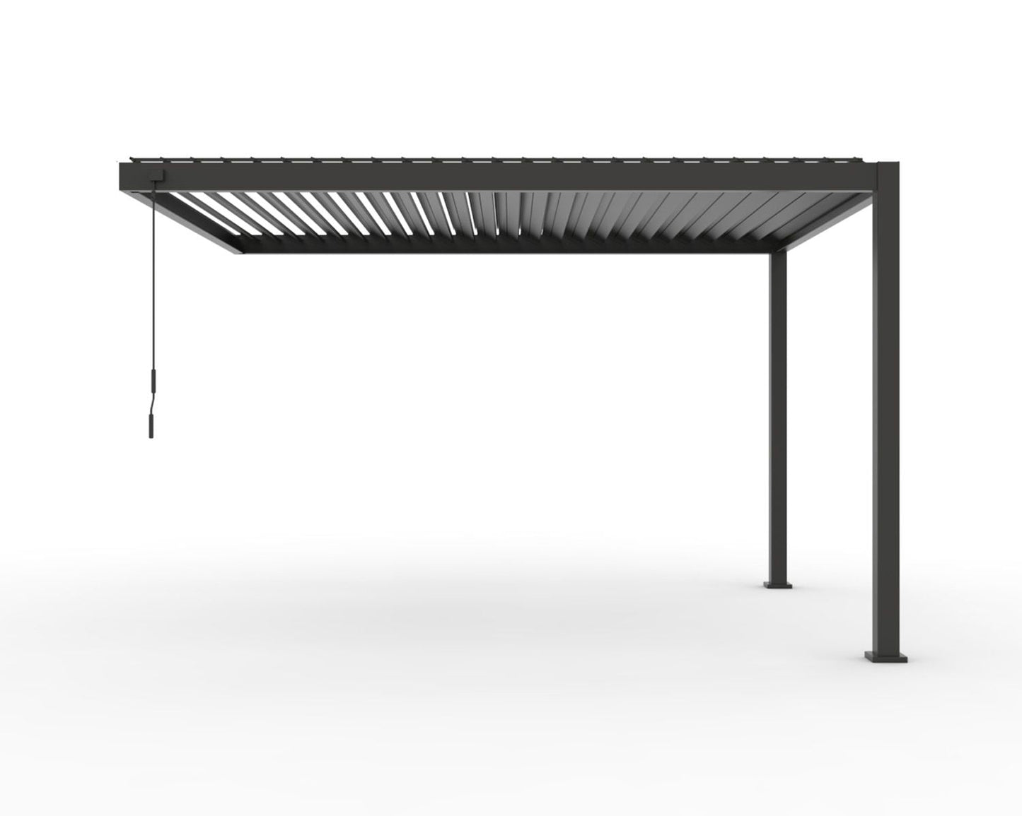 INFINITE Bioklimatische extensie 3x4 m voor pergola - donkergrijs