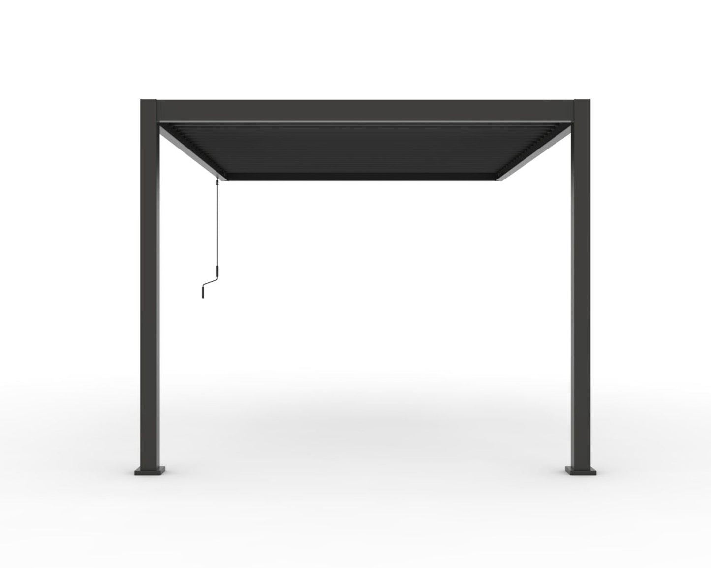 INFINITE Bioklimatische extensie 3x4 m voor pergola - donkergrijs